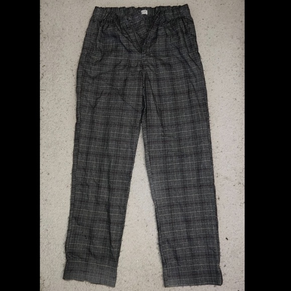 Brandy Melville Grey Plaid Pants 